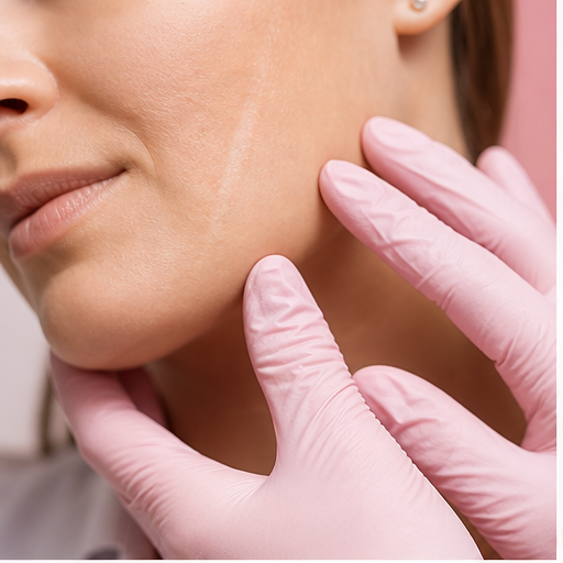 Avaliação estética para camuflagem de cicatriz